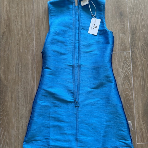 Julia Amory Baby Jane Sleeveless Mini A-Line Dress in cornflower Blue NWT - Picture 6 of 8